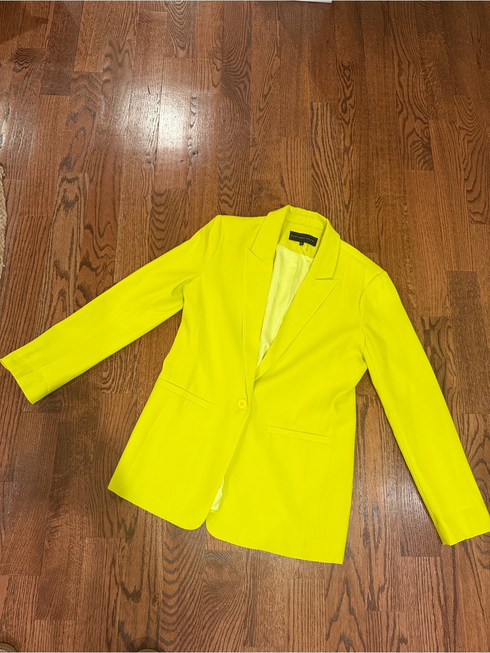 Endless Rose Bright Yellow Tailored Blazer